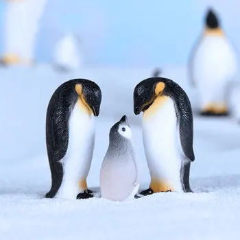 Pingvīns Figūriņas Sveķus, Mikro Ainavu Rokdarbu Rotājumu Mājas Galda, Darbvirsmas Apdare Dārza Piederumi