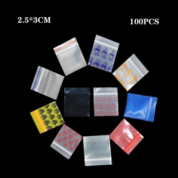 Ziplock soma sabiezējumu mini pārredzamu mazo krāsu cute karikatūra slēgtā iepakojumā soma pogu, soma, rotaslietas maisiņā medicīna pulveris soma