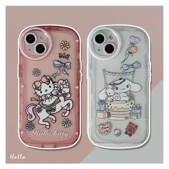 Gudrs Hello Kitty Jade Suns Apple 11 Iphone12/13pro Max Telefonu Gadījumā Xs Max Drop-Izturīgs XR